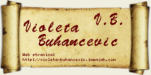 Violeta Buhančević vizit kartica